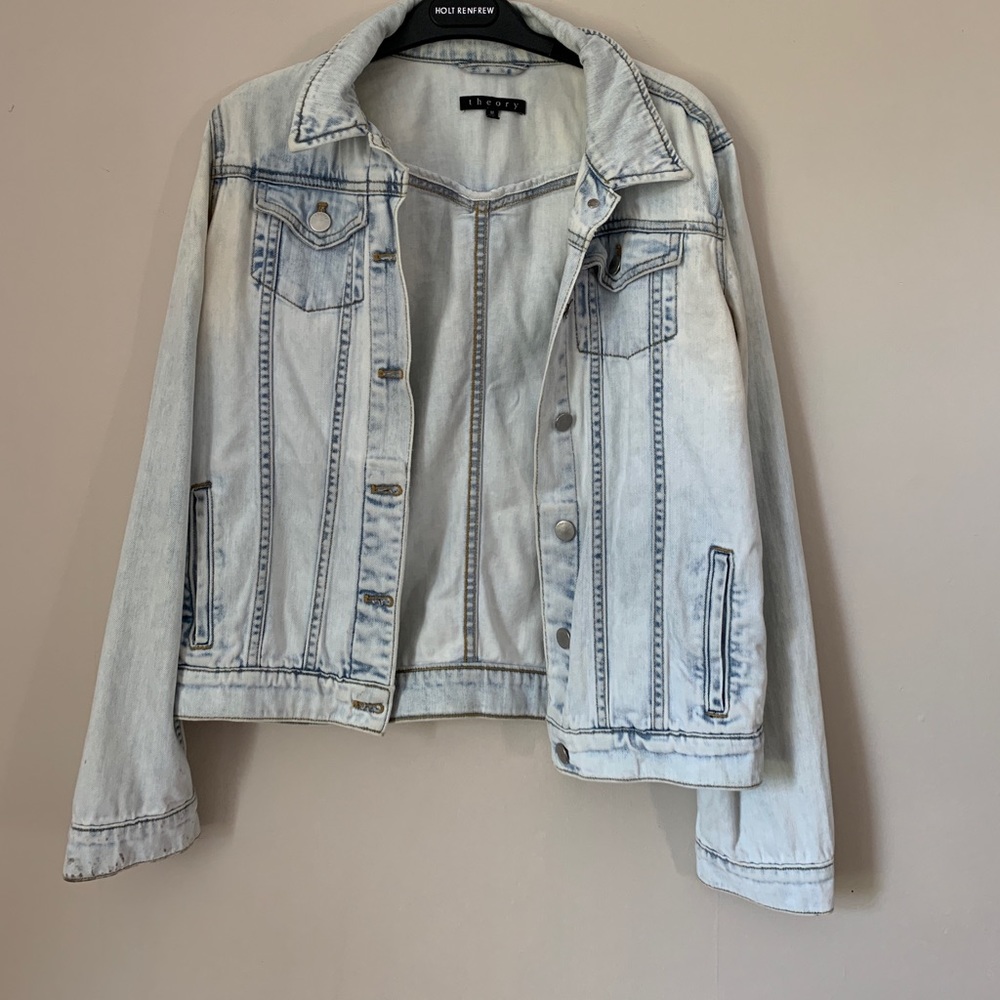 THEORY ACID WASH SOFT JEAN JACKET (medium)